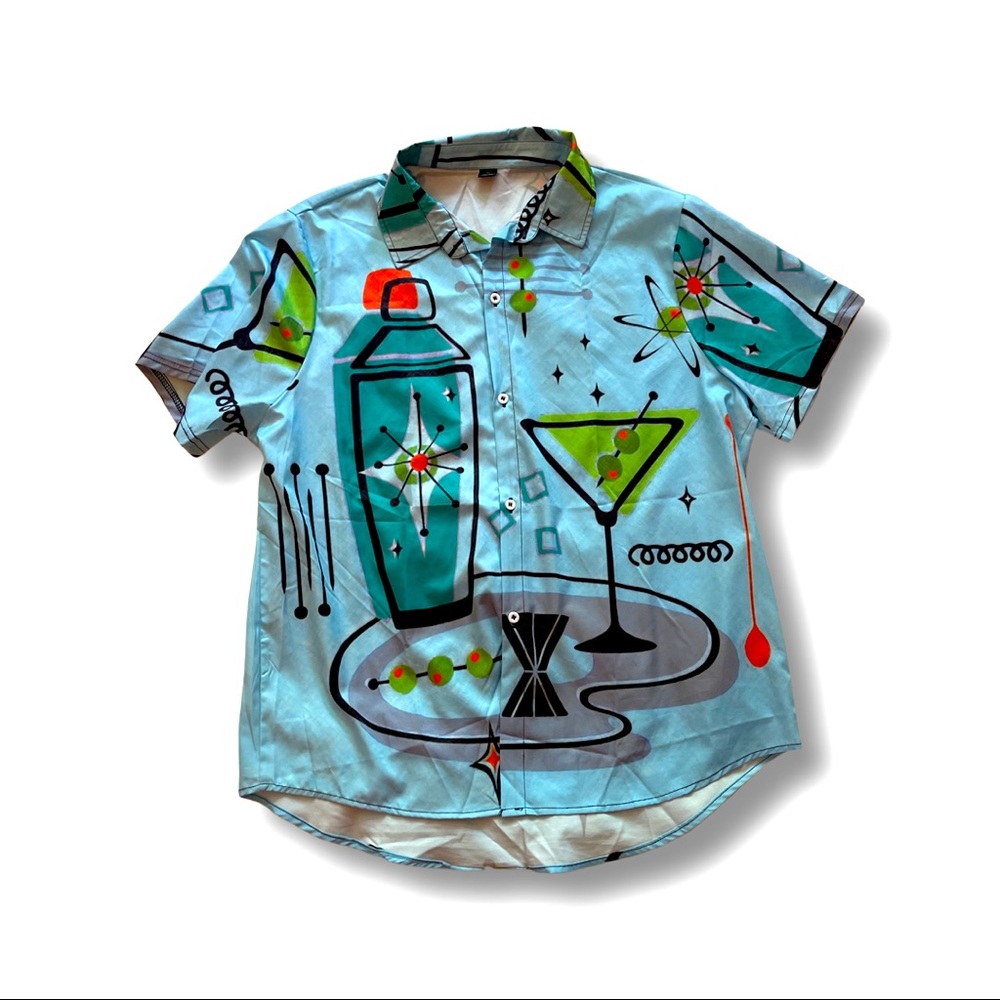 Vintage MCM style button down shirt!